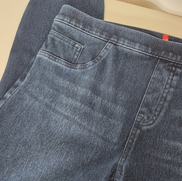 SPANX Jean-ish Ankle Leggings Pull-On Hidden Core Shaping Stretch Jeans - Sz XLP - Picture 7 of 16